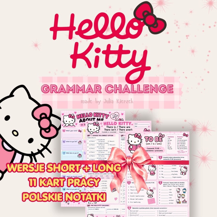 Hello Kitty Grammar Challenge | gramatyka A1