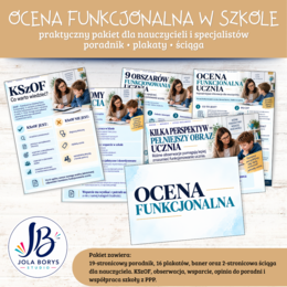 Ocena funkcjonalna ucznia w praktyce – poradnik + plakaty + gazetka + ściąga dla nauczyciela