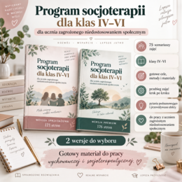 Program zajęć socjoterapeutycznych – klasy IV–VI. Rewalidacja.