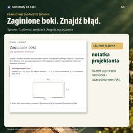 Pola i obwody - klasa 5 | Detektywi geometrii: Uratuj projekt parku!