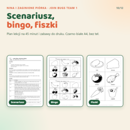Gra interaktywna Join Bugs Team 1 z pakietem nauczyciela, Starter Unit - Unit 6