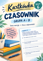 Kartkówka – strony czasownika | Grupa A i B | Klasa 6