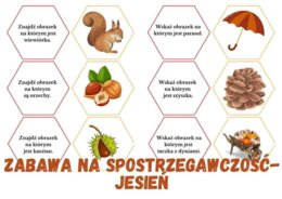 Spostrzegawczość- jesienna zabawa