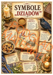 Narodowe Czytanie 2026 – „Dziady” Adama Mickiewicza | gazetka szkolna + dekoracje XXL + napisy + zakładki + dyplomy | 70 stron PDF