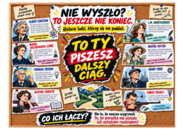 NIE WYSZŁO? TO JESZCZE NIE KONIEC! – gazetka motywacyjna o wytrwałości i porażce | 34 strony