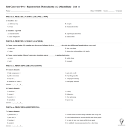 Generator testów Repetytorium Ósmoklasisty cz. 2 (Macmillan), Dział 11