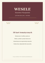WESELE – Stanisław Wyspiański | 18 kart pracy z kluczem | Liceum i technikum | Matura