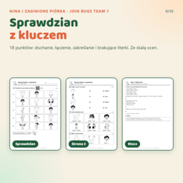 Gra interaktywna Join Bugs Team 1 z pakietem nauczyciela, Starter Unit - Unit 6