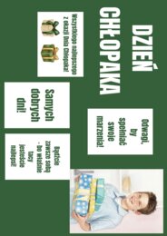 Gazetka szkolna na Dzień Chłopaka
