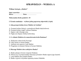 Sprawdzian- Makbet