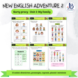 New English Adventure 2 – Unit 2: My Family – zadania komunikacyjne