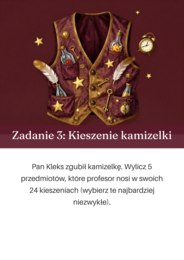 "Akademia Pana Kleksa", escape room, prezentacja, naklejka