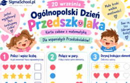 Karta zabaw z matematyką: Ogólnopolski Dzień Przedszkolaka