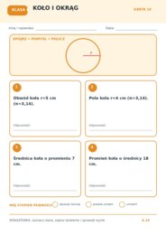 Matematyka – klasa 5 | 12 graficznych kart pracy + klucz odpowiedzi