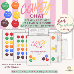 CANDY CHAT - Speaking Game | Back to School | Klasy 3-6