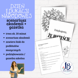 Dzień Edukacji Narodowej | Scenariusz akademii + piosenki + podziękowania + gazetka szkolna