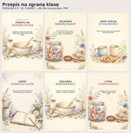 Przepis na zgraną klasę - gazetka akwarelowa