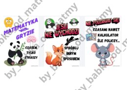 Hasła matematyczne motywacyjne - na gazetkę!