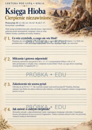 BIBLIA — LEKTURA POD LUPĄ | 15 kart pracy, test i odpowiedzi | szkoła ponadpodstawowa