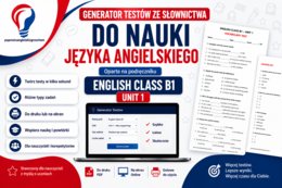 Generator testów English Class B1, Unit 1