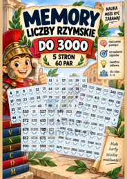 Memory – liczby rzymskie do 3000 | 60 par | 5 stron