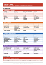 Brainy 6 – Unit 6 Health | klasa 6 | e-book 7 stron + klucz