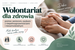 Wolontariat dla zdrowia – pomoc seniorom, osobom z niepełnosprawnościami i niesamodzielnym