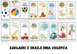 Zakładki na słodki upominek z okazji Dnia Chłopaka