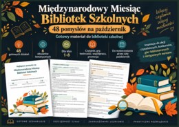 🍁 Bank pomysłów na Międzynarodowy Miesiąc Bibliotek Szkolnych – 48 działań dla klas 1–8
