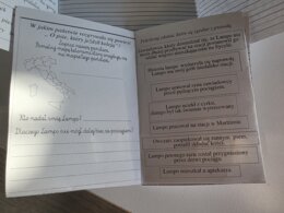 Lapbook + miniksiążeczka ,, O psie, któryjeździłkoleją"