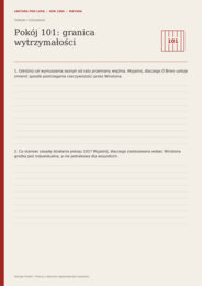 ROK 1984 – LEKTURA POD LUPĄ – MATURA,  Karty pracy,