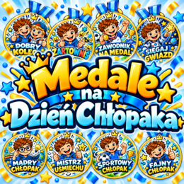 Kolorowe medale - Dzień Chłopaka