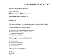 Sprawdzian- Wesele