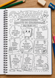 Zasady prowadzenia zeszytu do kolorowania – klasy 1–3
