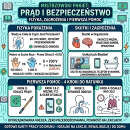 Porażenie Prądem Elektrycznym: Przyczyny, Prawo Ohma, Zagrożenia i Pierwsza Pomoc (Fizyka)