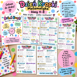 Dzień kropki  matematyka klasy 4-8