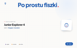 Fiszki do Unitu 1, Junior Explorer 4