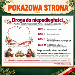 11 listopada – gazetka polonistyczna – lektury obowiązkowe i motyw ojczyzny – egzamin ósmoklasisty