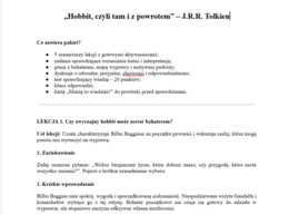 Hobbit, czyli tam i z powrotem- pakiet do pracy z lekturą