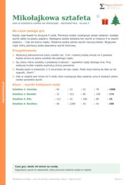 Mikołajki — matematyka, klasa 5 | Sztafeta zadań dla całej klasy