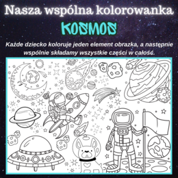 Mega kolorowanka – Kosmos | 2, 8 i 18 części