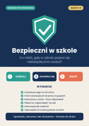 „Alarm! Napastnik w szkole. Uciekaj – Schowaj się – Zgłoś”