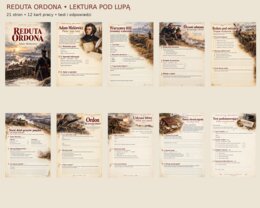 REDUTA ORDONA — LEKTURA POD LUPĄ 12 kart pracy, test i odpowiedzi | klasy 7–8