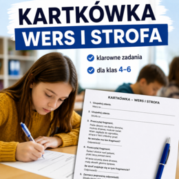 Kartkówka „Wers i strofa”