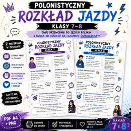 Polonistyczny rozkład jazdy – klasy 7–8