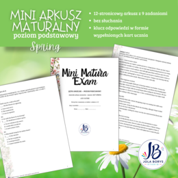 Mini Matura – Spring | Język angielski – poziom podstawowy