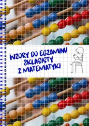 Wzory na egzamin ośmioklasisty 2026