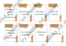 Teczka wychowawcy - przegródki 2026/2027