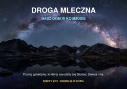 Droga Mleczna - nasz dom w kosmosie