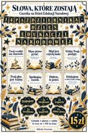 ✨ SŁOWA, KTÓRE ZOSTAJĄ ✨ Gazetka na Dzień Edukacji Narodowej 💛